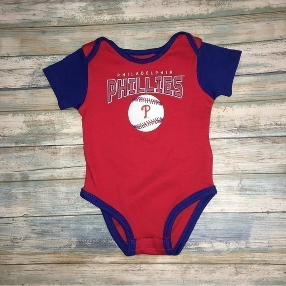 MLB Other - MLB Philadelphia Phillies Red Onsie unisex 12M
